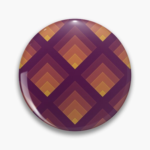 Item preview, Amber Labyrinth - Orange Geometric Diamond Pattern designed and sold by BlackthornDsign.