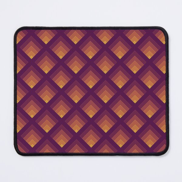 Item preview, Amber Labyrinth - Orange Geometric Diamond Pattern designed and sold by BlackthornDsign.