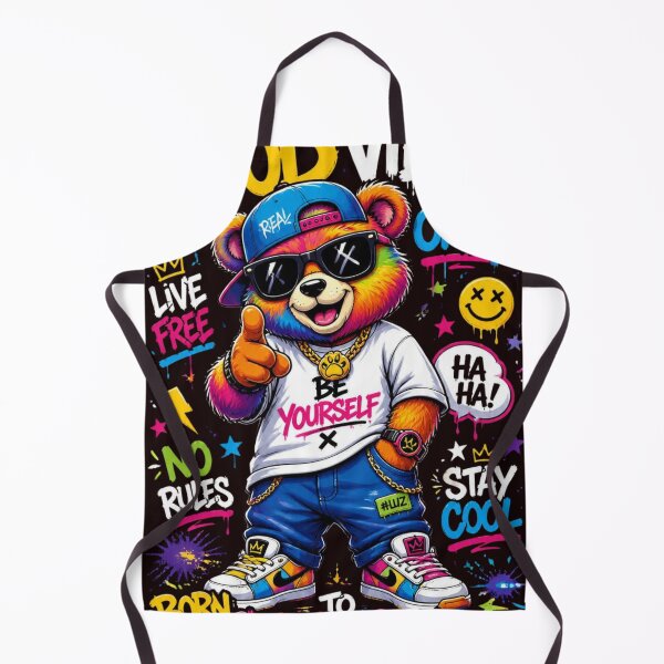 Item preview, Good Vibes Only Hip Hop Rainbow Teddy Bear Be Yourself designed and sold by AgnesB77.