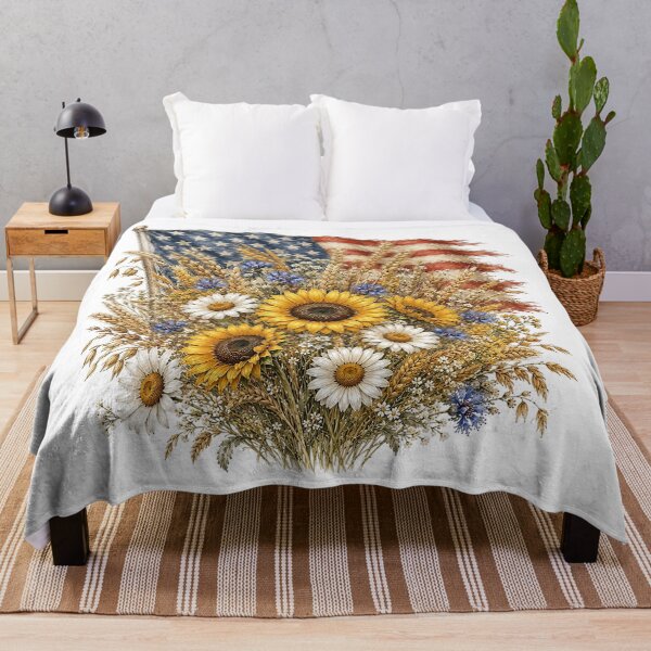 Item preview, American Flag Sunflower Bouquet designed and sold by PetalGarden.