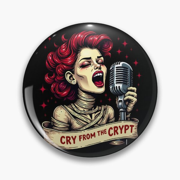 Item preview, Cry From The Crypt - Vintage Psychobilly Mummy Bride Tattoo Art designed and sold by Hans-Design.