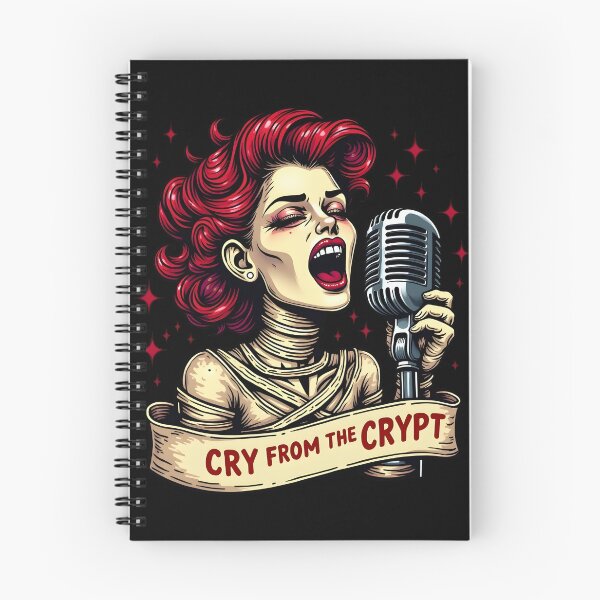 Item preview, Cry From The Crypt - Vintage Psychobilly Mummy Bride Tattoo Art designed and sold by Hans-Design.