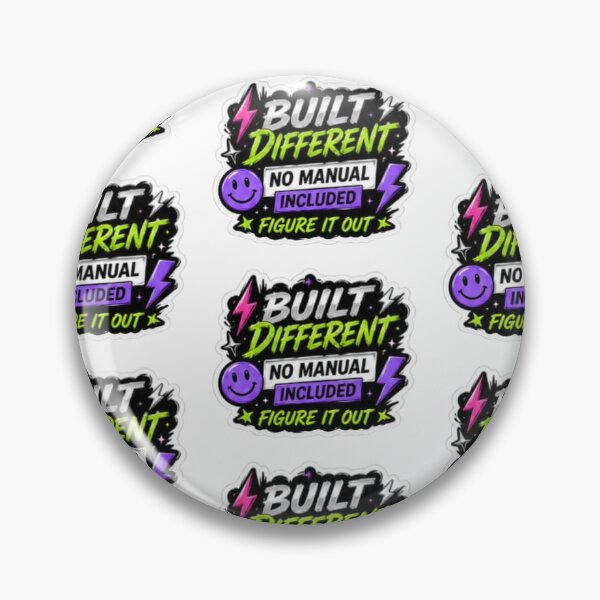Item preview, Built Different No Manual Included Sticker designed and sold by Deepak0507.