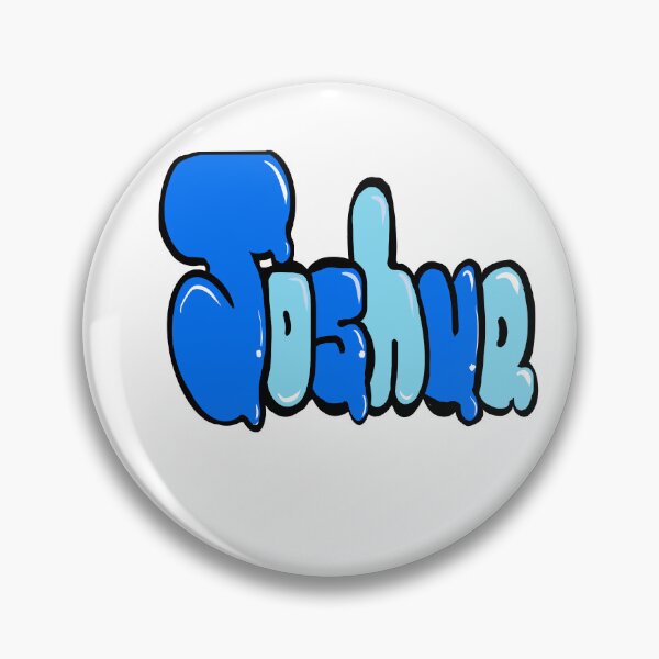 Item preview, Joshua name in blue graffiti typography Top 10 best personalized gifts for boys and men named Joshua designed and sold by Artonmytee.