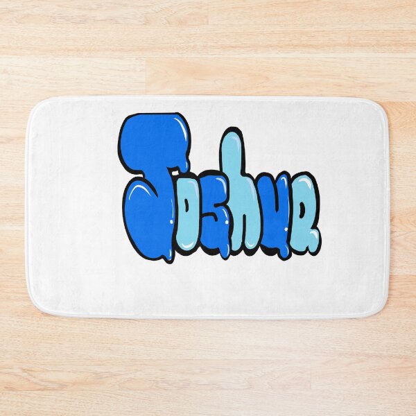 Item preview, Joshua name in blue graffiti typography Top 10 best personalized gifts for boys and men named Joshua designed and sold by Artonmytee.