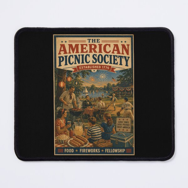 Item preview, Lincoln Roosevelt Picnic Patriotic Americana Summer BBQ Design designed and sold by TheTrendsDesk.