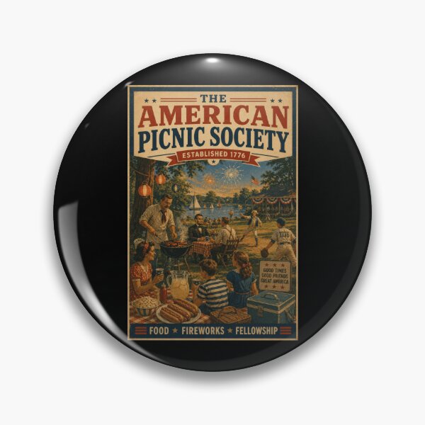 Item preview, Lincoln Roosevelt Picnic Patriotic Americana Summer BBQ Design designed and sold by TheTrendsDesk.