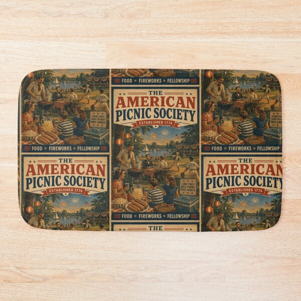 Item preview, Lincoln Roosevelt Picnic Patriotic Americana Summer BBQ Design designed and sold by TheTrendsDesk.