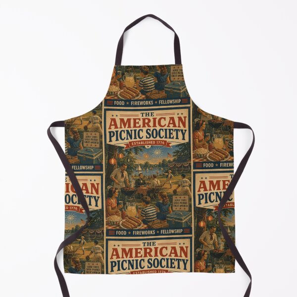 Item preview, Lincoln Roosevelt Picnic Patriotic Americana Summer BBQ Design designed and sold by TheTrendsDesk.