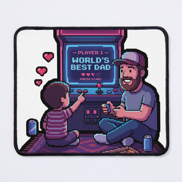 Item preview, Gamer Dad Pixel Art Retro Arcade – Funny Father's Day Gaming Gift designed and sold by BobbyTee Merch.