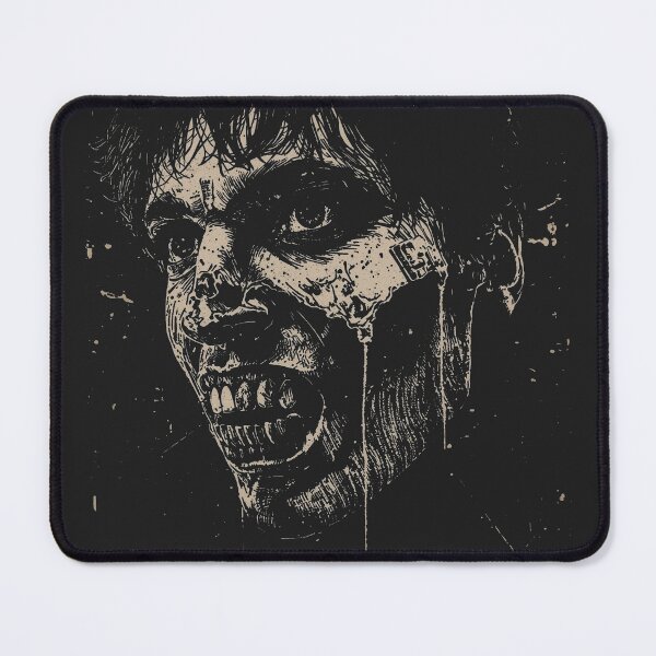 Item preview, Distressed Punk Zombie Horror Face designed and sold by ERODED SELF.
