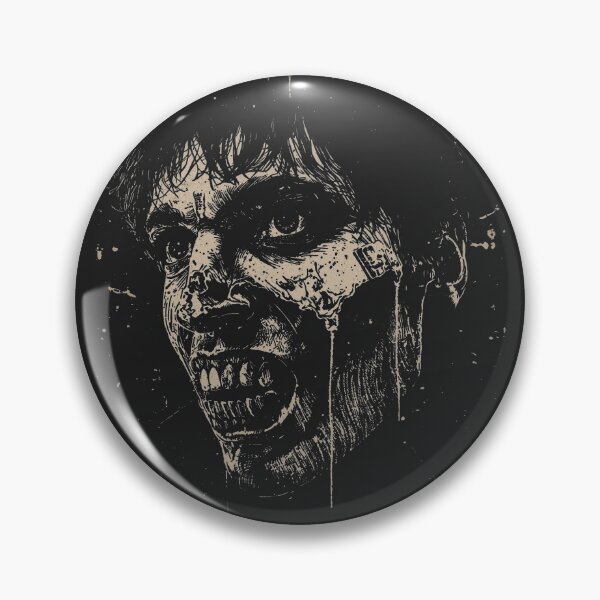Item preview, Distressed Punk Zombie Horror Face designed and sold by ERODED SELF.