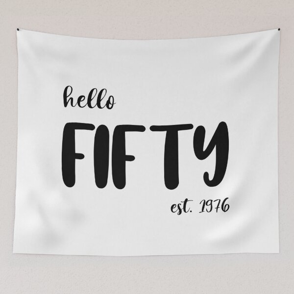 Item preview,  Hello Fifty Est. 1976, Unique designed and sold by villacreativa.