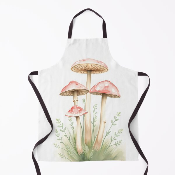 Item preview, Watercolor Red Spotted Mushroom Meadow Botanical Print designed and sold by Vida e Arte.
