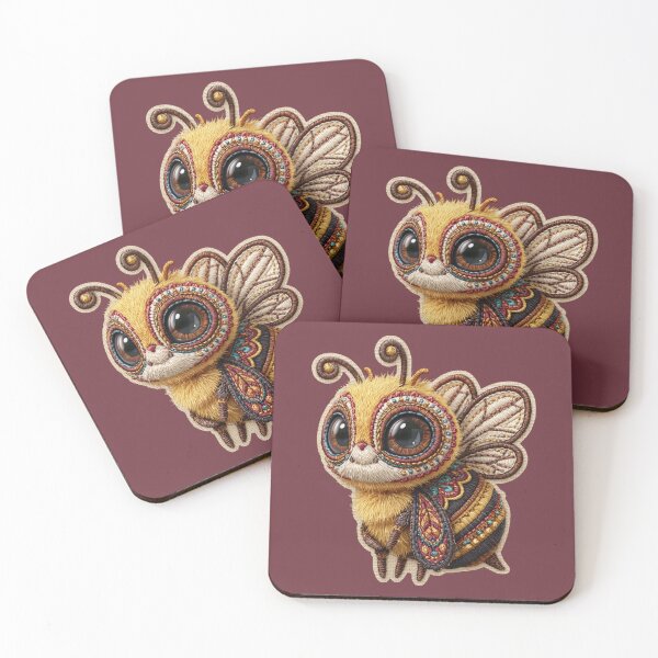 Item preview, Cute Bumble Bee Embroidery Patch designed and sold by MegaNovaArt.
