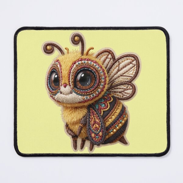 Item preview, Cute Bumble Bee Embroidery Patch designed and sold by MegaNovaArt.