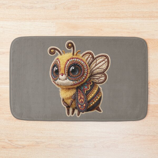 Item preview, Cute Bumble Bee Embroidery Patch designed and sold by MegaNovaArt.
