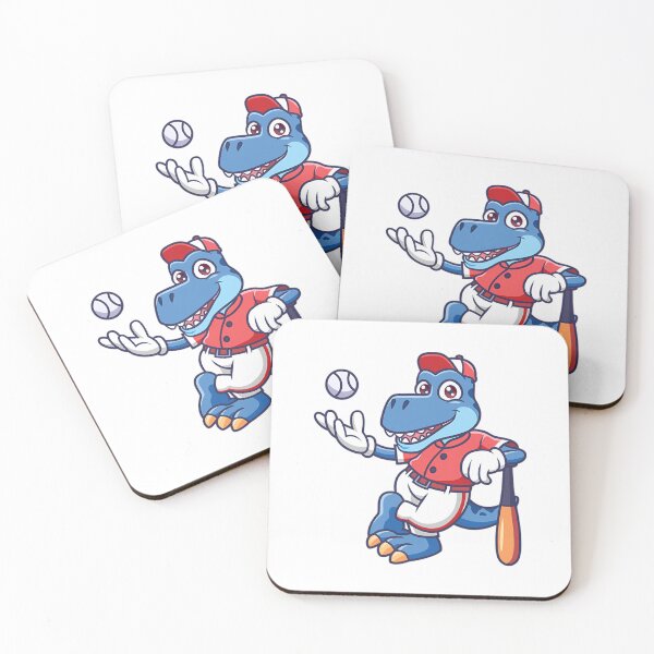 Item preview, Dino Baseball Player Cartoon designed and sold by FuadSyCute.