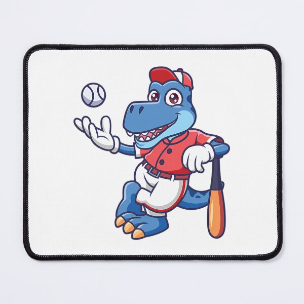 Item preview, Dino Baseball Player Cartoon designed and sold by FuadSyCute.
