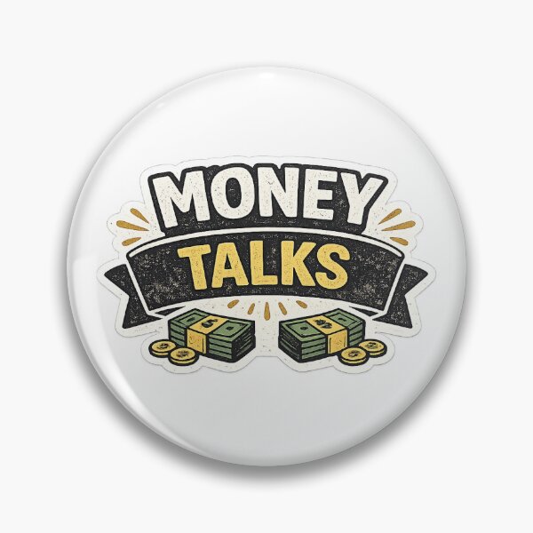 Item preview, Money Talks Funny Entrepreneur Sticker Design designed and sold by coffeecup_.