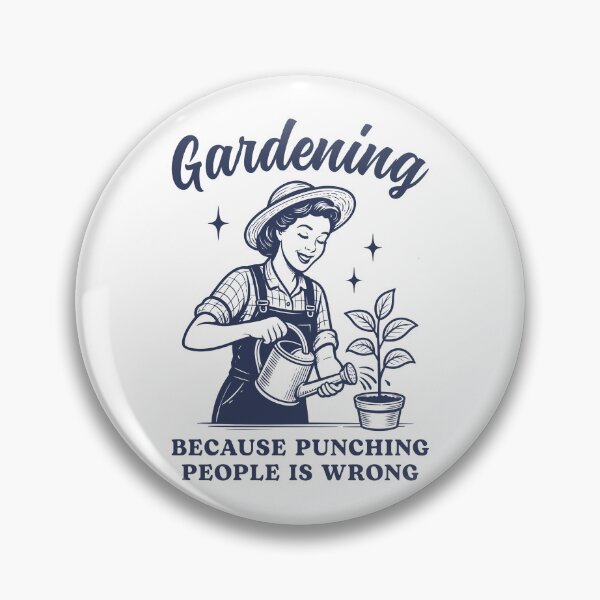Item preview, Gardening Because Punching People Is Wrong Funny designed and sold by Hedoraxe.