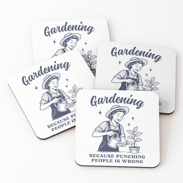 Item preview, Gardening Because Punching People Is Wrong Funny designed and sold by Hedoraxe.