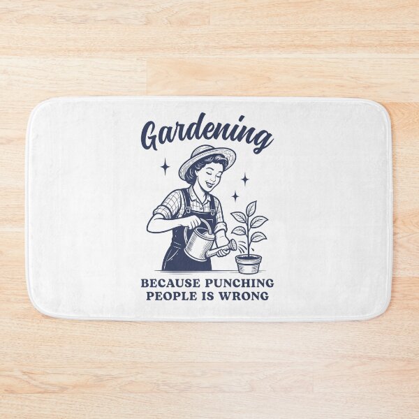 Item preview, Gardening Because Punching People Is Wrong Funny designed and sold by Hedoraxe.