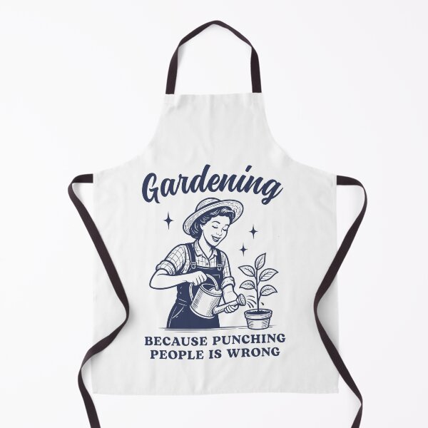 Item preview, Gardening Because Punching People Is Wrong Funny designed and sold by Hedoraxe.