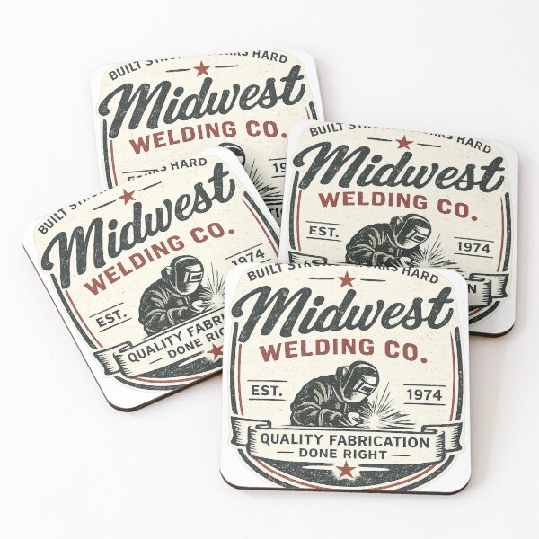 Artikelvorschau, Vintage-Shirt der Midwest Welding Co. – Retro-T-Shirt mit Schweißer-Abzeichen entworfen und verkauft von UrbanPrintVibes.