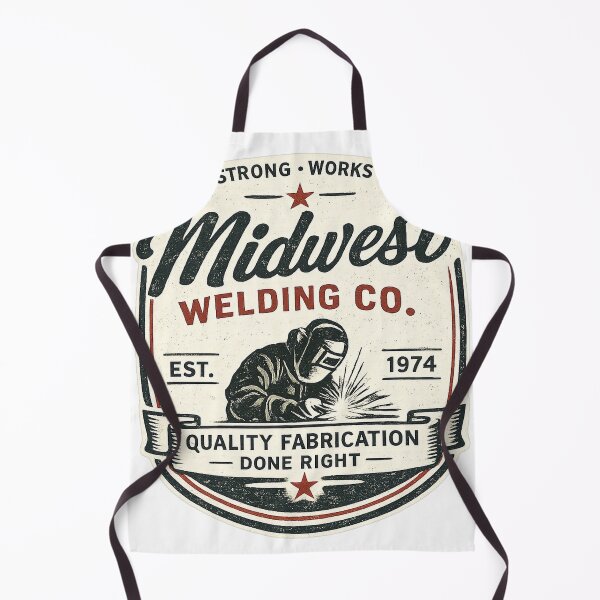 Item preview, Midwest Welding Co Vintage Shirt — Retro Welder Fabrication Badge Tee designed and sold by UrbanPrintVibes.