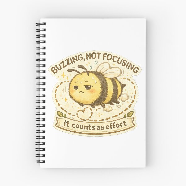 Item preview, Buzzing Not Focusing Bee designed and sold by ChirpInc.