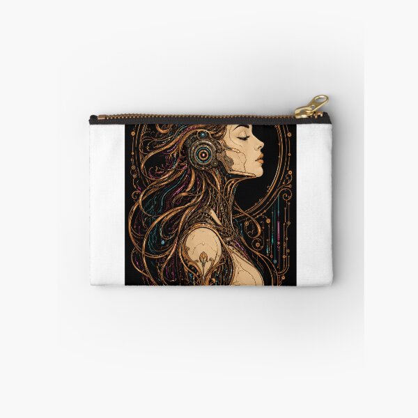 Item preview, Art Nouveau Cyberpunk Cyborg Woman designed and sold by naruto4925.