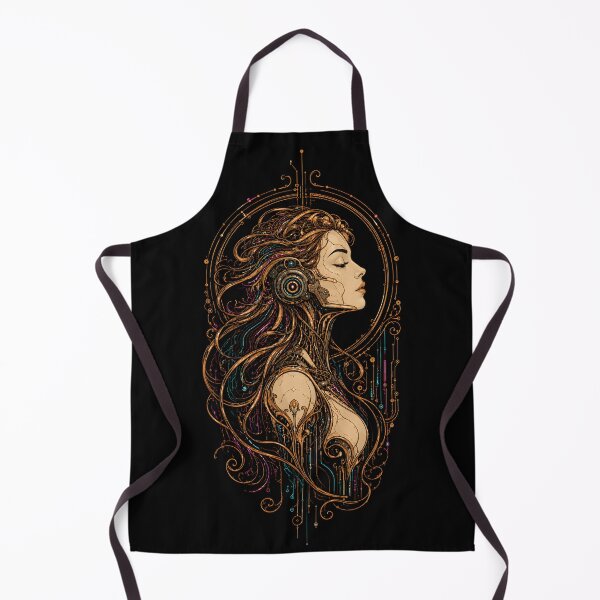 Item preview, Art Nouveau Cyberpunk Cyborg Woman designed and sold by naruto4925.