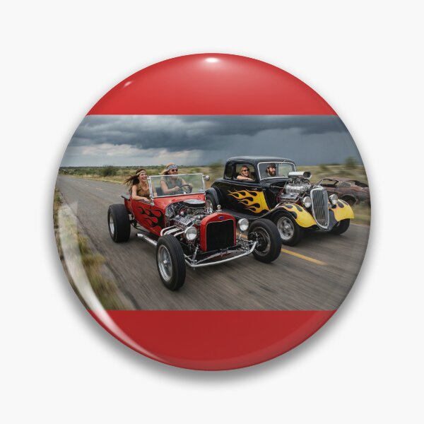 Item preview, TWO HOT RODS ON TEXAS ROAD 1969 designed and sold by VERYOLDROAD BY AXTON BROWNING .