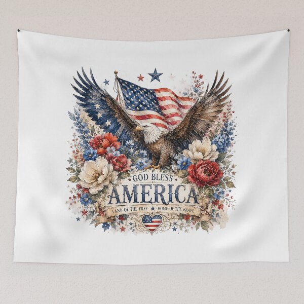 Item preview, Patriotic USA Floral Design designed and sold by PetalGarden.