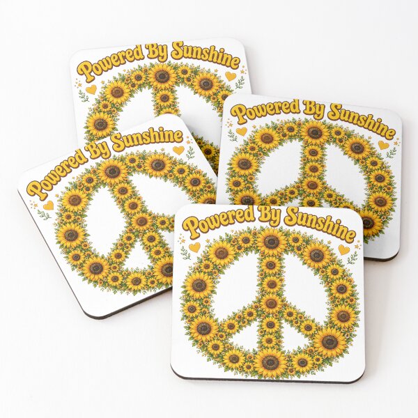 Item preview, Powered By Sunshine Peace Sign designed and sold by HippyRikky.