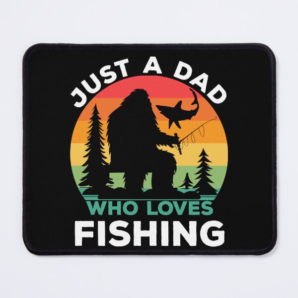 Item preview, Just Dad Who Loves Fishing Bigfoot Fisherman Fathers Day designed and sold by SecretDicer.