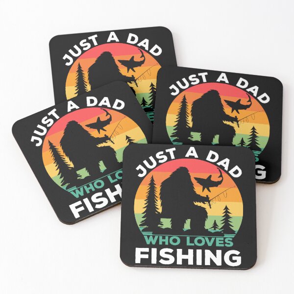 Item preview, Just Dad Who Loves Fishing Bigfoot Fisherman Fathers Day designed and sold by SecretDicer.