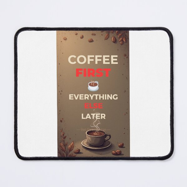 Item preview, Coffee First Everything Else Later Funny Coffee Lover T-Shirt designed and sold by RadiantReza.