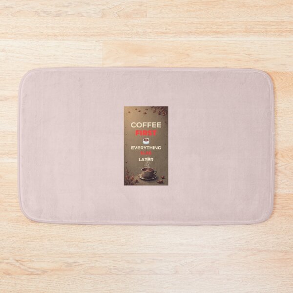 Item preview, Coffee First Everything Else Later Funny Coffee Lover T-Shirt designed and sold by RadiantReza.