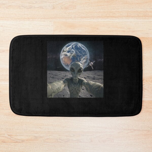 Item preview, Alien Selfie with Earth in Space  designed and sold by Hedoraxe.
