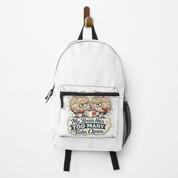 Item preview, My Brain Has Too Many Tabs Open Retro Cartoon designed and sold by Bhinfy.