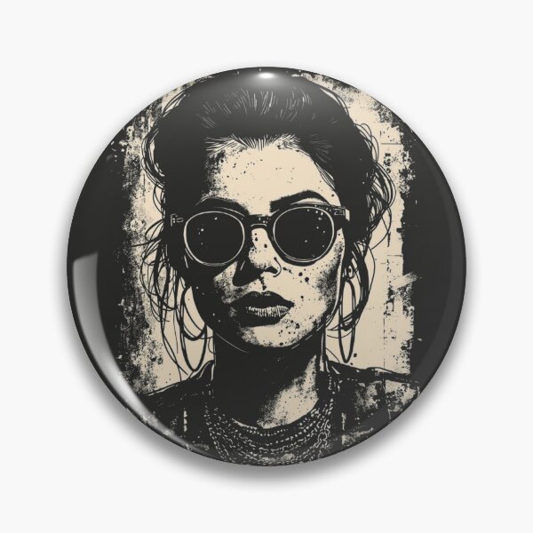 Item preview, Grunge Alt Girl Round Sunglasses designed and sold by ERODED SELF.