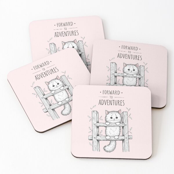 Item preview, Kitten on a ladder designed and sold by PrintLabStudio.