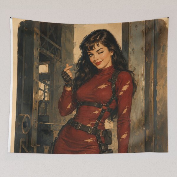 Item preview, Retro Action Heroine – Vintage Spy Pinup designed and sold by Cosplayvintage.