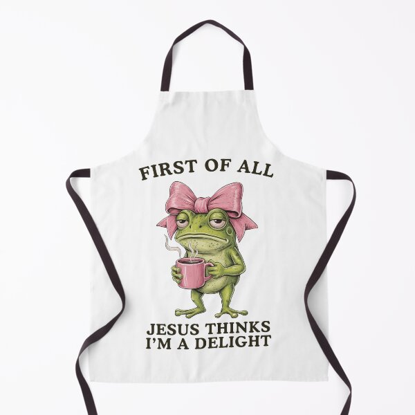 Item preview, First of All Jesus Thinks I'm a Delight Frog Meme designed and sold by Hedoraxe.