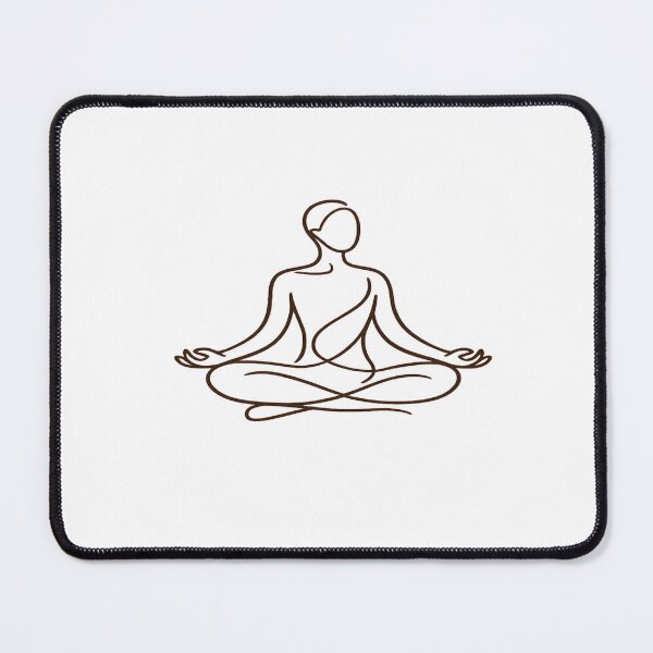 Item preview, Yoga Meditation Line Art designed and sold by Strong-GYM.