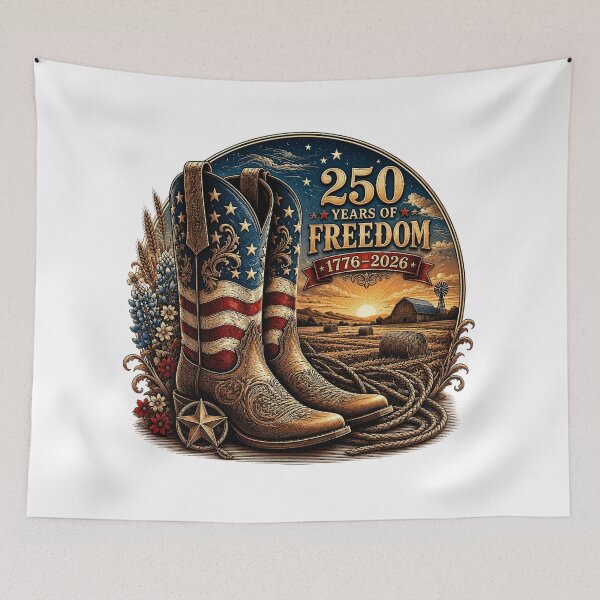 Item preview, 250 Years of Freedom Cowboy Boots designed and sold by PetalGarden.