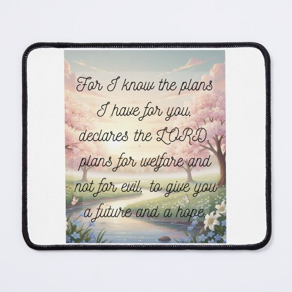 Item preview, Jeremiah 29:11 Bible Verse Hope and Future designed and sold by andreavlad.