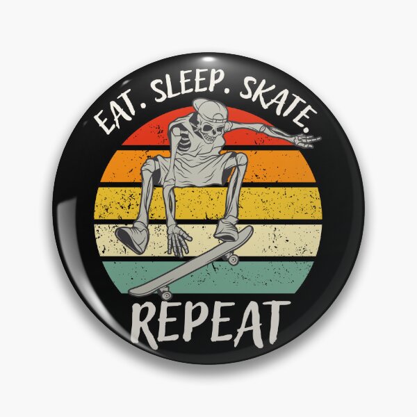 Item preview, Eat. Sleep. Skate. Repeat Skeleton Design designed and sold by OldSkullDesigns.